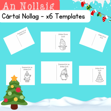 Cártaí Nollag - Christmas Greeting Cards - as Gaeilge
