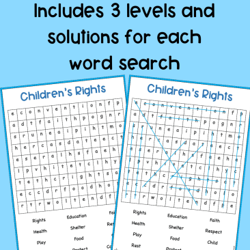 Children's Rights Word Search