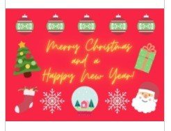 Christmas Poster/New Year Poster/Class Decoration