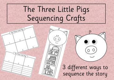 The Three Little Pigs - Sequencing Crafts