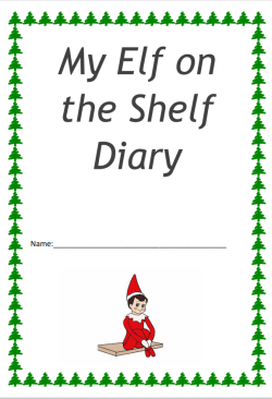 Elf on the Shelf Diary