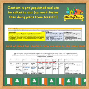 Primary Language Curriculum 5th / 6th Class Long Term Plan for English and Irish - Fifth / Sixth PLC Plans