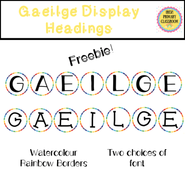 Gaeilge Display Headings