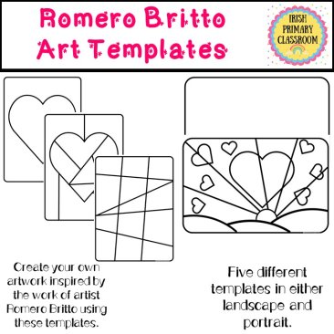 Romero Britto Art Templates