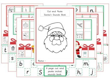 Cut and Paste Santa Sounds Book