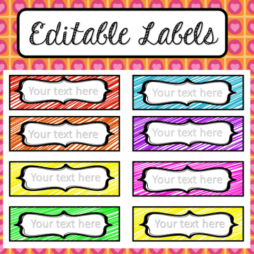 Editable Labels preview