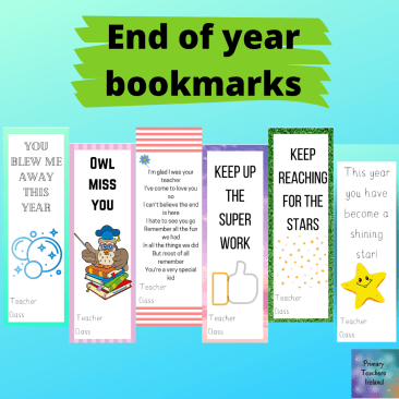 End of year bookmarks (1)