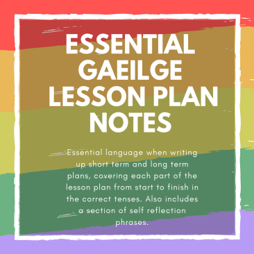 Gaeilge Lesson Plan Notes