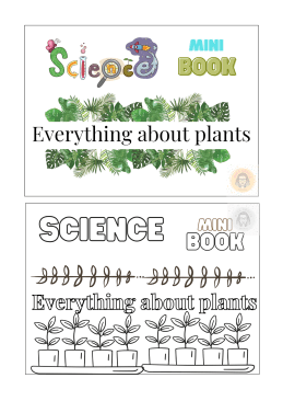 Everything about plants bundle mini books