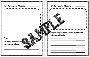 My Favourite Place worksheet