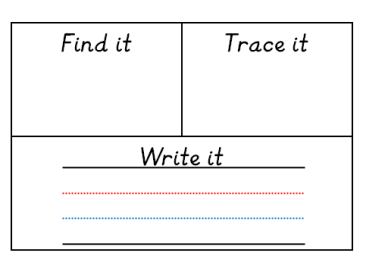 Find it, trace it, write it blank page cover