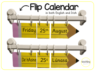 Pencil Flip Calendar/Féilire