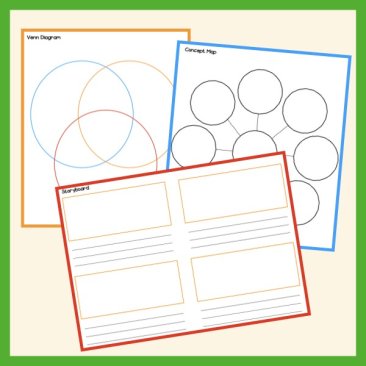 Mash > 1st / 2nd Class > Graphic Organisers and Templates