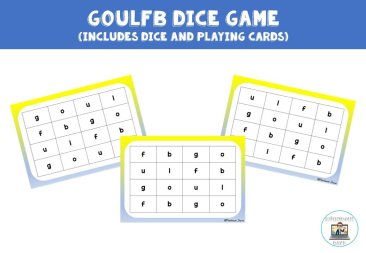 GOULFB Phonics Dice Game