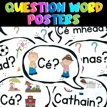 Ceisteanna Posters - Question Words as Gaeilge
