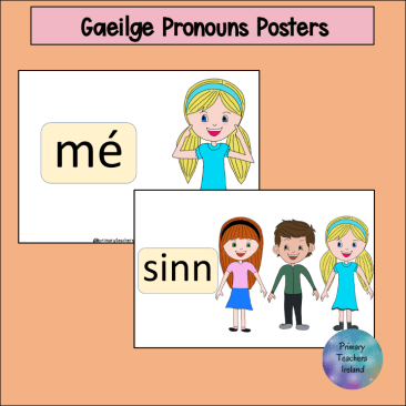Gaeilge Pronouns Posters