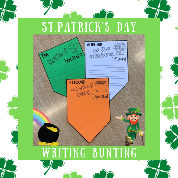 St Patrick's Day Writing Bunting