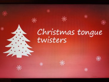 Christmas tongue twisters