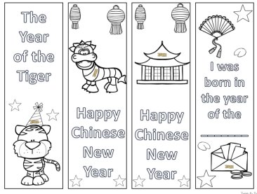 Chinese New Year 2022 Bookmarks