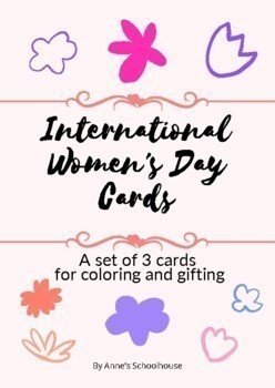 International Women's Day - Cards for Coloring and Gifting
