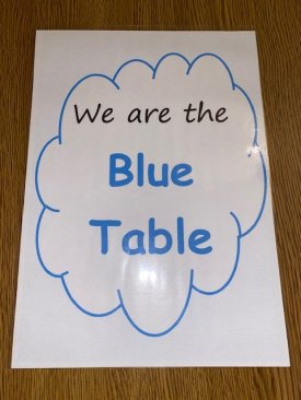 Image blue table