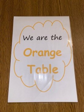Image orange table