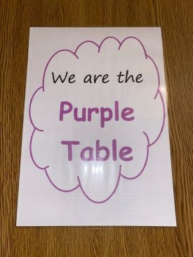 Image purple table