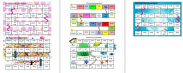 Jolly Phonics board games - Fully adaptable / MS Word.