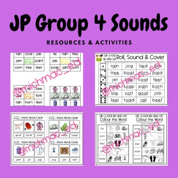 Phonics - ai, j, oa, ie, ee, or (Jolly Phonics Group 4)