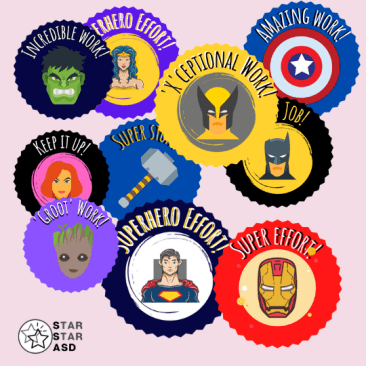 Marvel & DC Heroes Inspired Digital Stickers cover