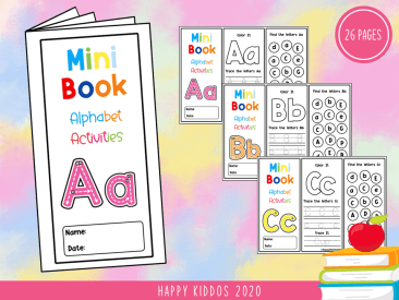 Mini Book Alphabet for Kids.