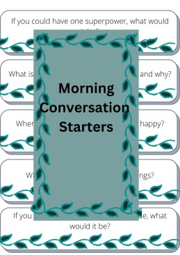 Morning Conversation Starters