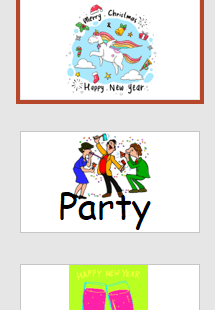 New Year's Keyword Powerpoints (English AND Gaeilge)