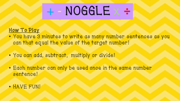 Noggle Powerpoint- Editable