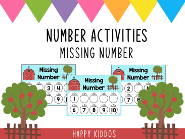 Number Activities: Missing Number (Farm Themed)