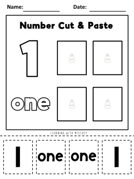 Number Cut & Paste