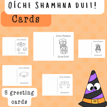 Oíche Shamhna Shona Duit - Halloween cards - Gaelige