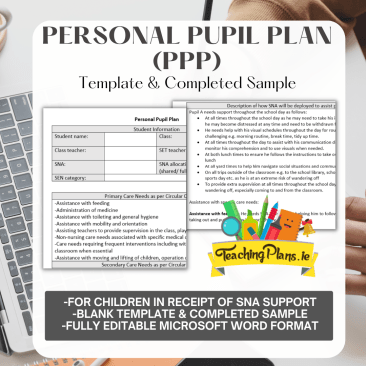 Personal Pupil Plan (PPP) Template and Sample