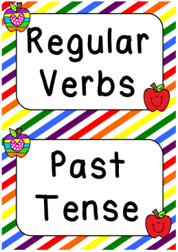 Past Tense Regular Verbs Resource Pack