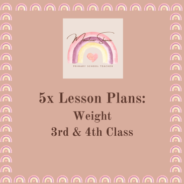 5 Maths Weight Lessons: 3rd /4th
