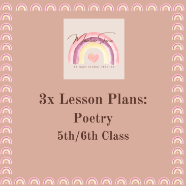 3x Poetry Writing Lesson Plans- 5th/6th