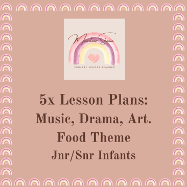 5x Food Themed Arts Subjects Lessons.