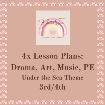 4x Under the Sea Lesson Plans- 3rd/4th