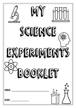 Science Experiment Booklet