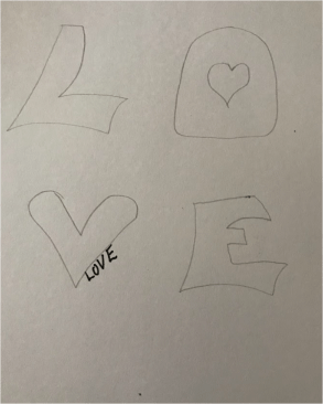 Love heart of love- Valentines card step by step drawing ideas