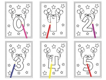 Number Coloring Book & Pages for Kids 2