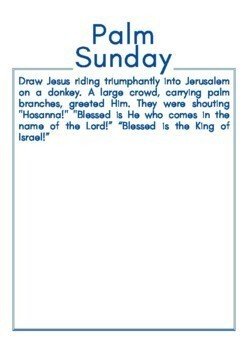 Easter and Holy Week - Draw and Tell Activity of Jesus' Resurrection