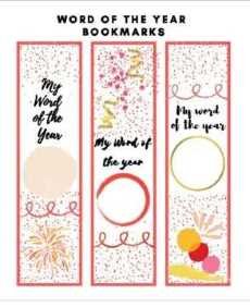 Word of the Year Bookmarks (Red)