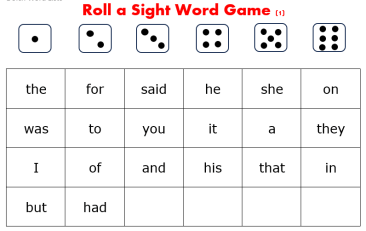 Roll and Read Game