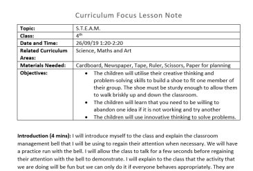 STEM Curriculum Focus - 2 Engaging and Interactive Lesson Plans